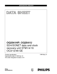 Datasheet OQ2541HP/C2 производства Philips