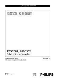 Datasheet P80C562EBA manufacturer Philips