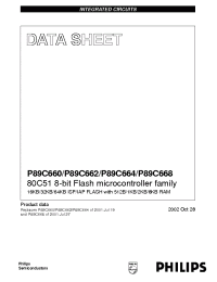 Datasheet P89C662HBBD производства Philips