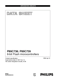 Datasheet P89C739 manufacturer Philips