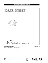 Datasheet PZTA14 manufacturer Philips