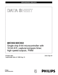 Datasheet S80C552-5B производства Philips