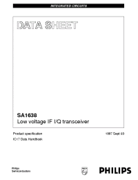 Datasheet SA1638 производства Philips