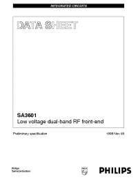 Datasheet SA3601 производства Philips