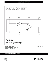 Datasheet SA5200RF производства Philips