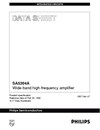 Datasheet SA5204 производства Philips