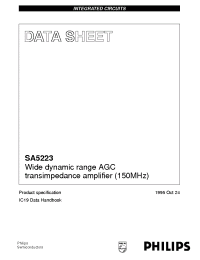 Datasheet SA5223 производства Philips