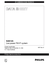 Datasheet SA614A производства Philips