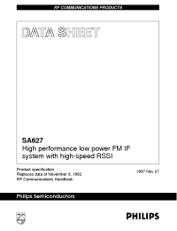 Datasheet SA627 производства Philips