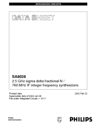 Datasheet SA8028 производства Philips