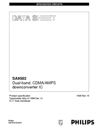 Datasheet SA9502DH производства Philips