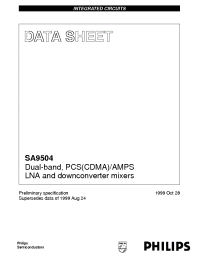 Datasheet SA9504 производства Philips