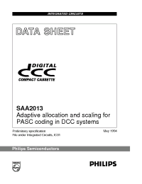 Datasheet SAA2013 производства Philips
