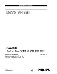 Datasheet SAA2502H производства Philips