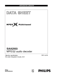 Datasheet SAA2503HT производства Philips