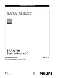 Datasheet SAA4974 производства Philips