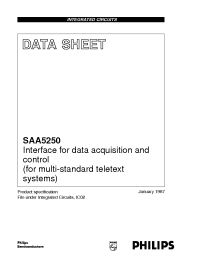 Datasheet SAA5250P производства Philips