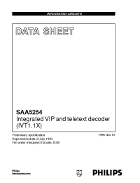 Datasheet SAA5254P производства Philips