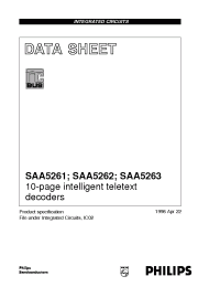 Datasheet SAA5262 производства Philips