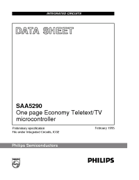 Datasheet SAA5290ZP/063 производства Philips
