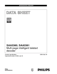 Datasheet SAA5361HL производства Philips
