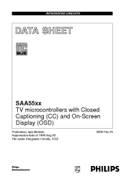 Datasheet SAA5540PS производства Philips