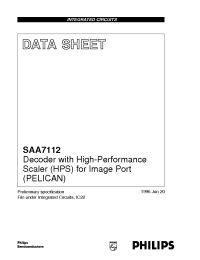 Datasheet SAA7112H/01 производства Philips