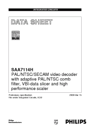 Datasheet SAA7114H производства Philips
