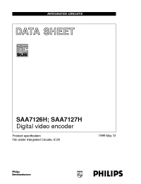 Datasheet SAA7126H производства Philips