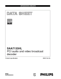 Datasheet SAA7133HL производства Philips