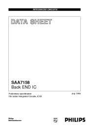 Datasheet SAA7158 производства Philips