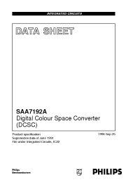 Datasheet SAA7192A производства Philips