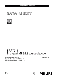 Datasheet SAA7214H производства Philips