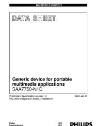 Datasheet SAA7750-N1D производства Philips