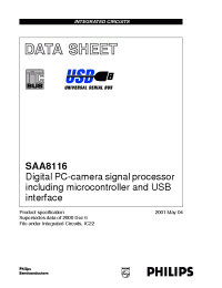 Datasheet SAA8116ET производства Philips