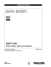 Datasheet SAF7113H производства Philips