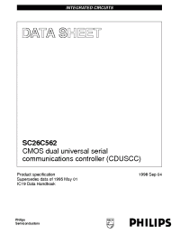 Datasheet SC26C562C1N производства Philips