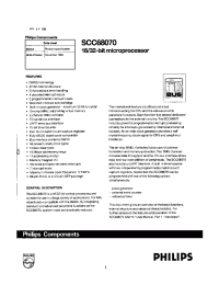 Datasheet SCC68070CDA84 manufacturer Philips