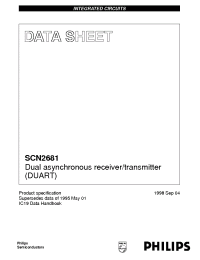 Datasheet SCN2681AC1N40 производства Philips