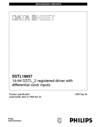 Datasheet SSTL16857 производства Philips