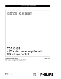 Datasheet TDA1013B/N2 производства Philips