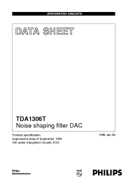 Datasheet TDA1306T производства Philips