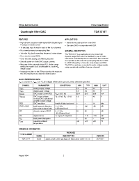 Datasheet TDA1314 производства Philips