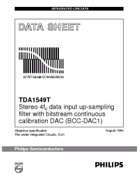 Datasheet TDA1549T/N1 производства Philips