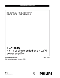 Datasheet TDA1554Q/N2 производства Philips