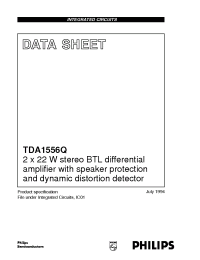 Datasheet TDA1556Q производства Philips