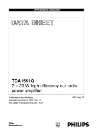 Datasheet TDA1561Q/N1 производства Philips