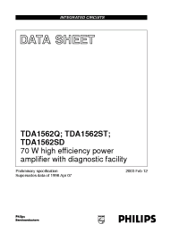 Datasheet TDA1562Q/N1/S10 производства Philips