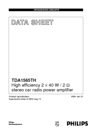 Datasheet TDA1565TH/N1 производства Philips