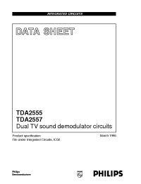Datasheet TDA2555 производства Philips